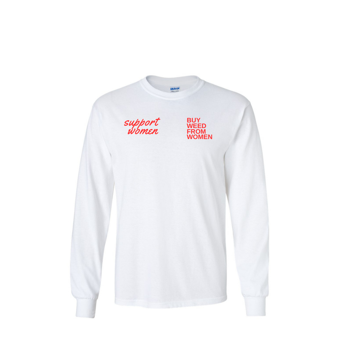 BWFW ™ SUPPWNM LONG SLEEVE WHITE/RED